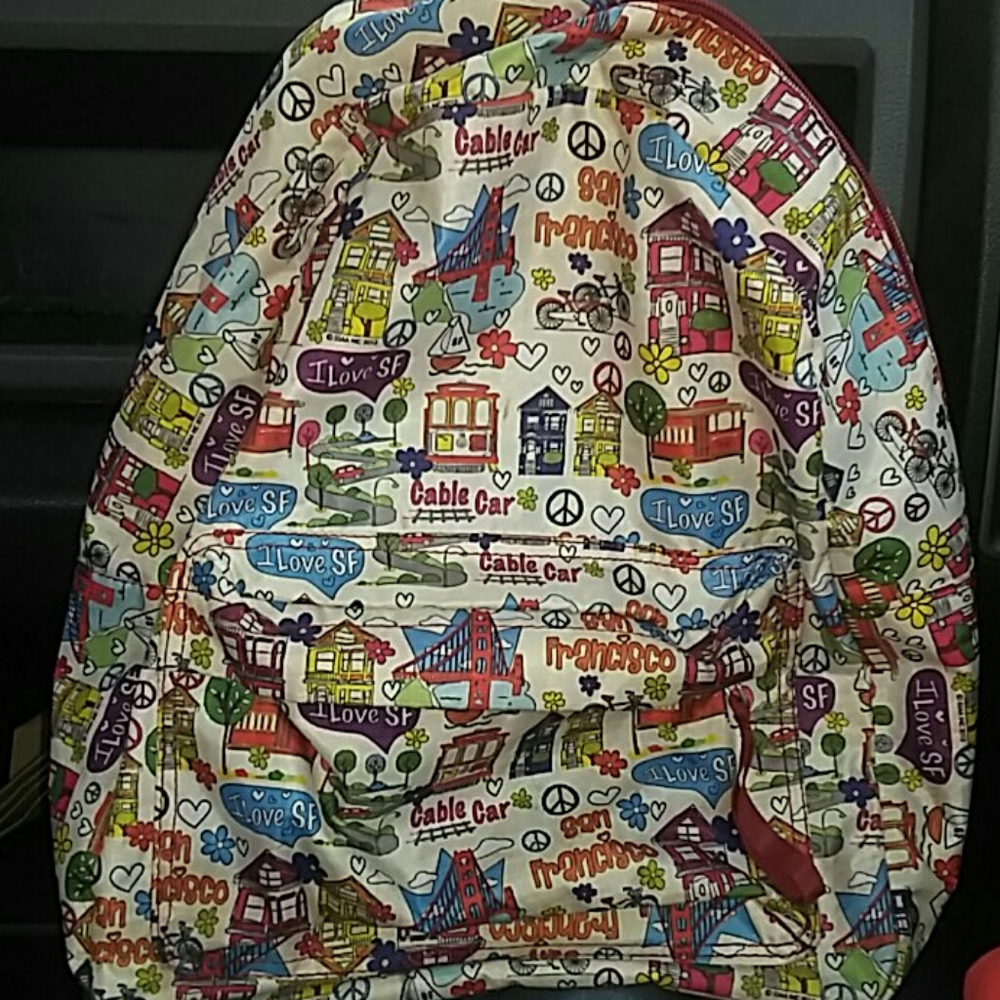 SAN FRANSISCO cream BACKPACK hipster